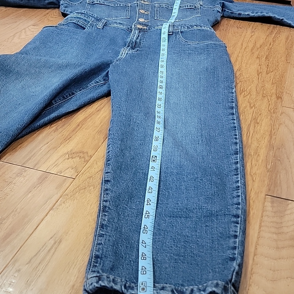 GAP Womens Denim Coverall Jumpsuit Petite Small 6/28 - Picture 13 of 14